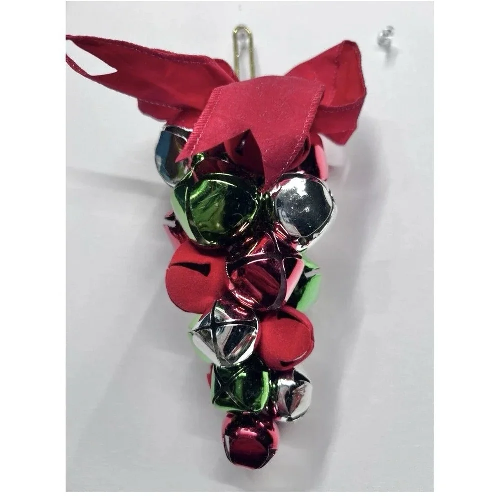 Vintage Metal Jingle Bell Christmas Ornaments Lot Dept 56 Midwest‎ Applause